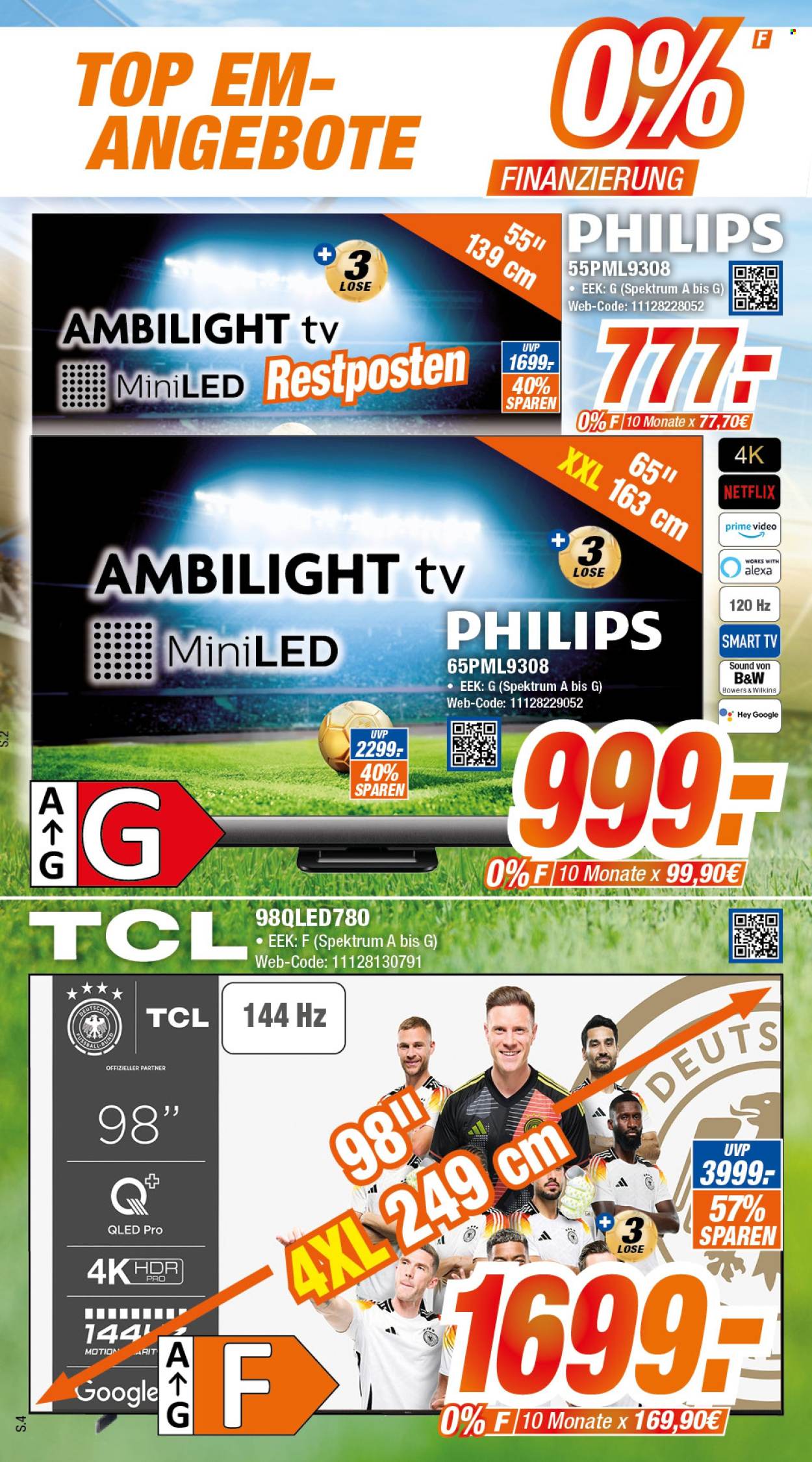 thumbnail - Prospekte Expert - Produkte in Aktion - Philips, Smart TV, Fernseher. Seite 4.