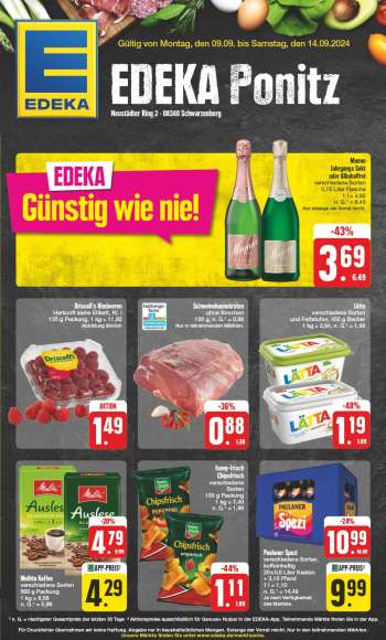 Prospekte Edeka - 9.09.2024 - 14.09.2024.