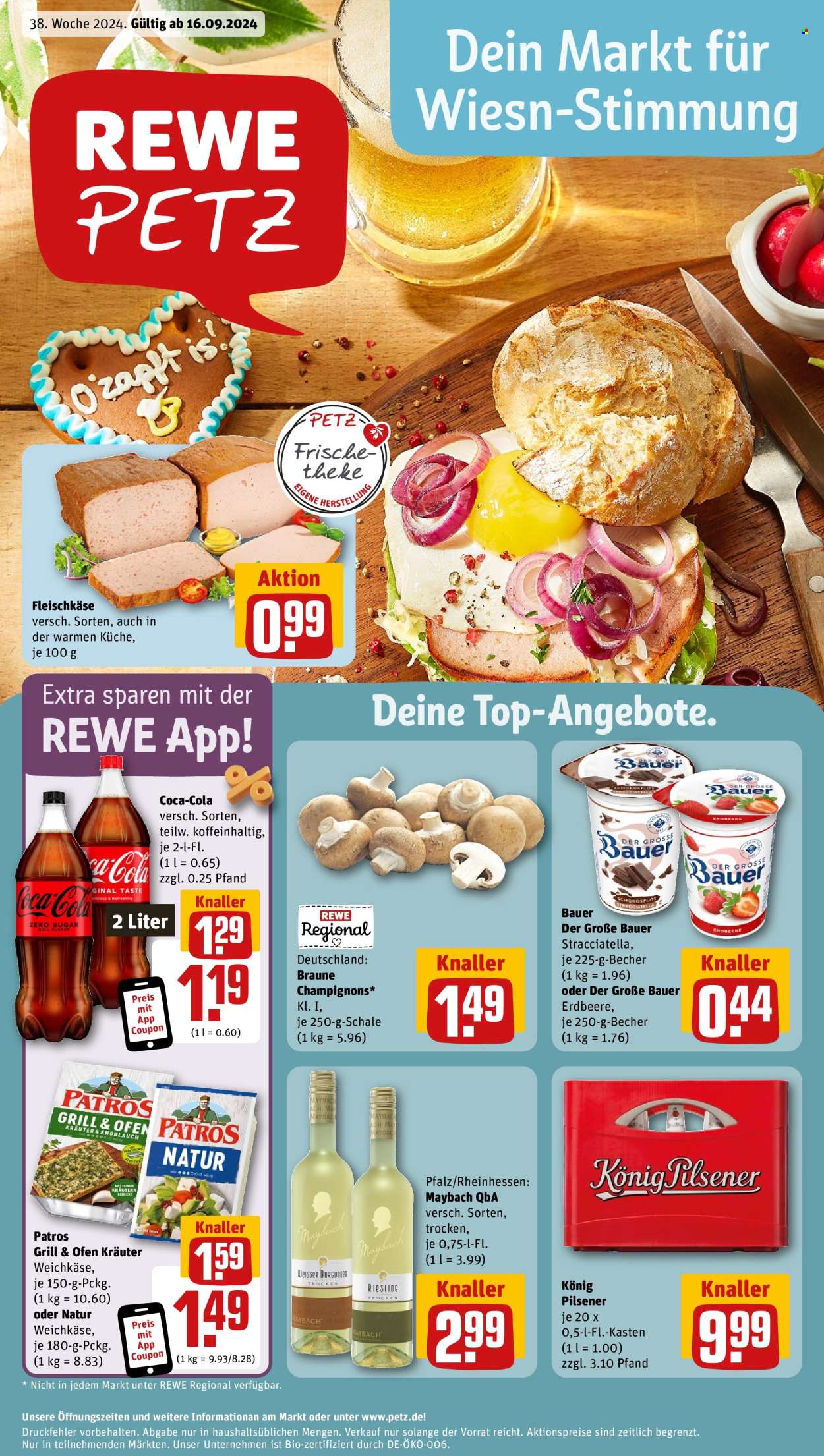 Prospekte REWE - 16.09.2024 - 21.09.2024. Seite 1