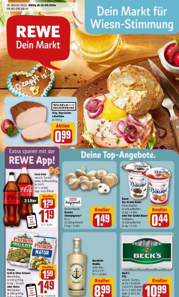 Prospekte REWE - 16.09.2024 - 21.09.2024.