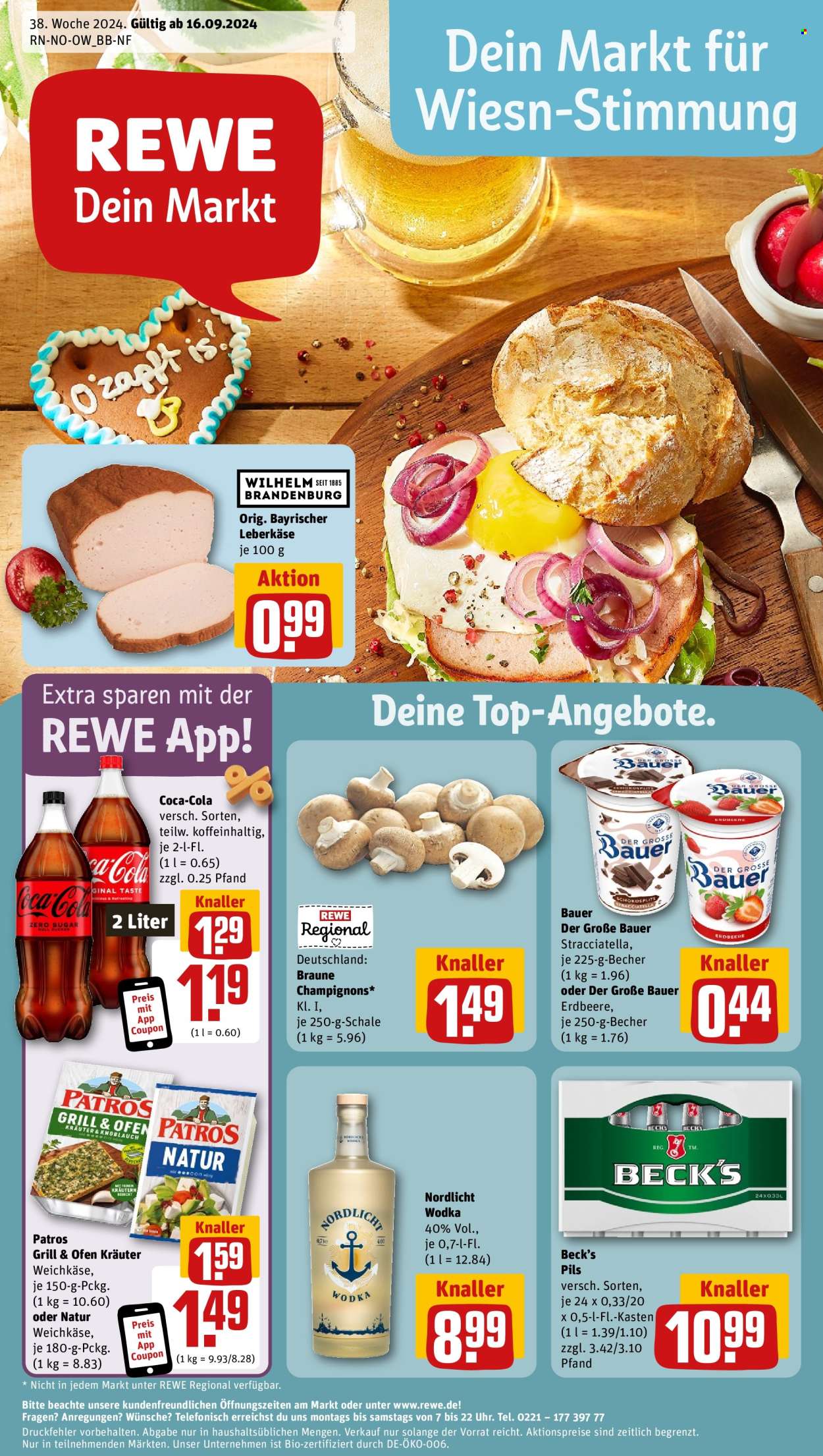 Prospekte REWE - 16.09.2024 - 21.09.2024. Seite 1