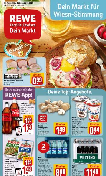 Prospekte REWE - 16.09.2024 - 21.09.2024.