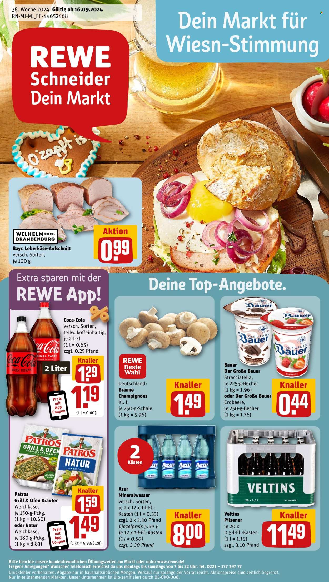 Prospekte REWE - 16.09.2024 - 21.09.2024. Seite 1