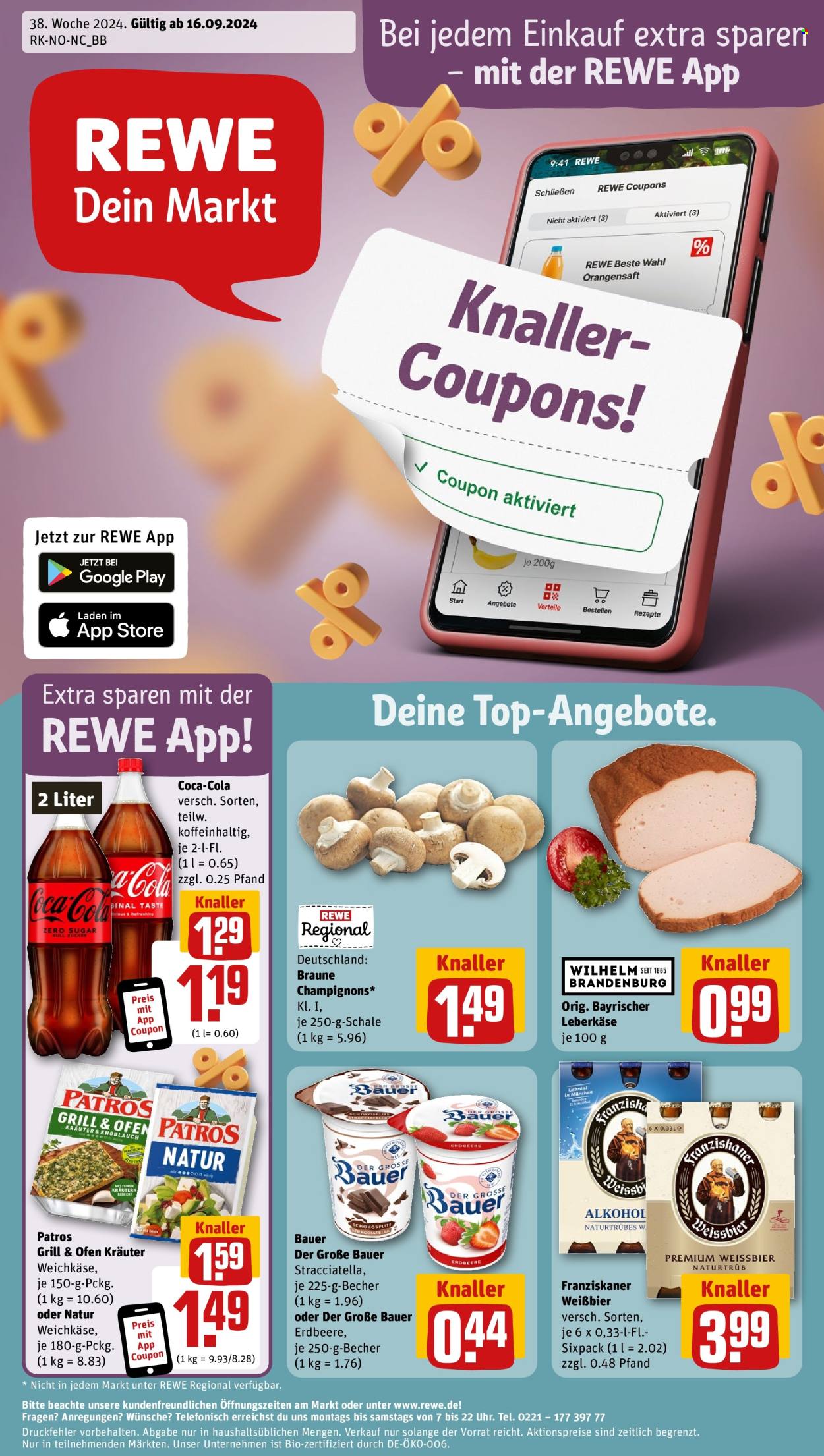 Prospekte REWE - 16.09.2024 - 21.09.2024. Seite 1