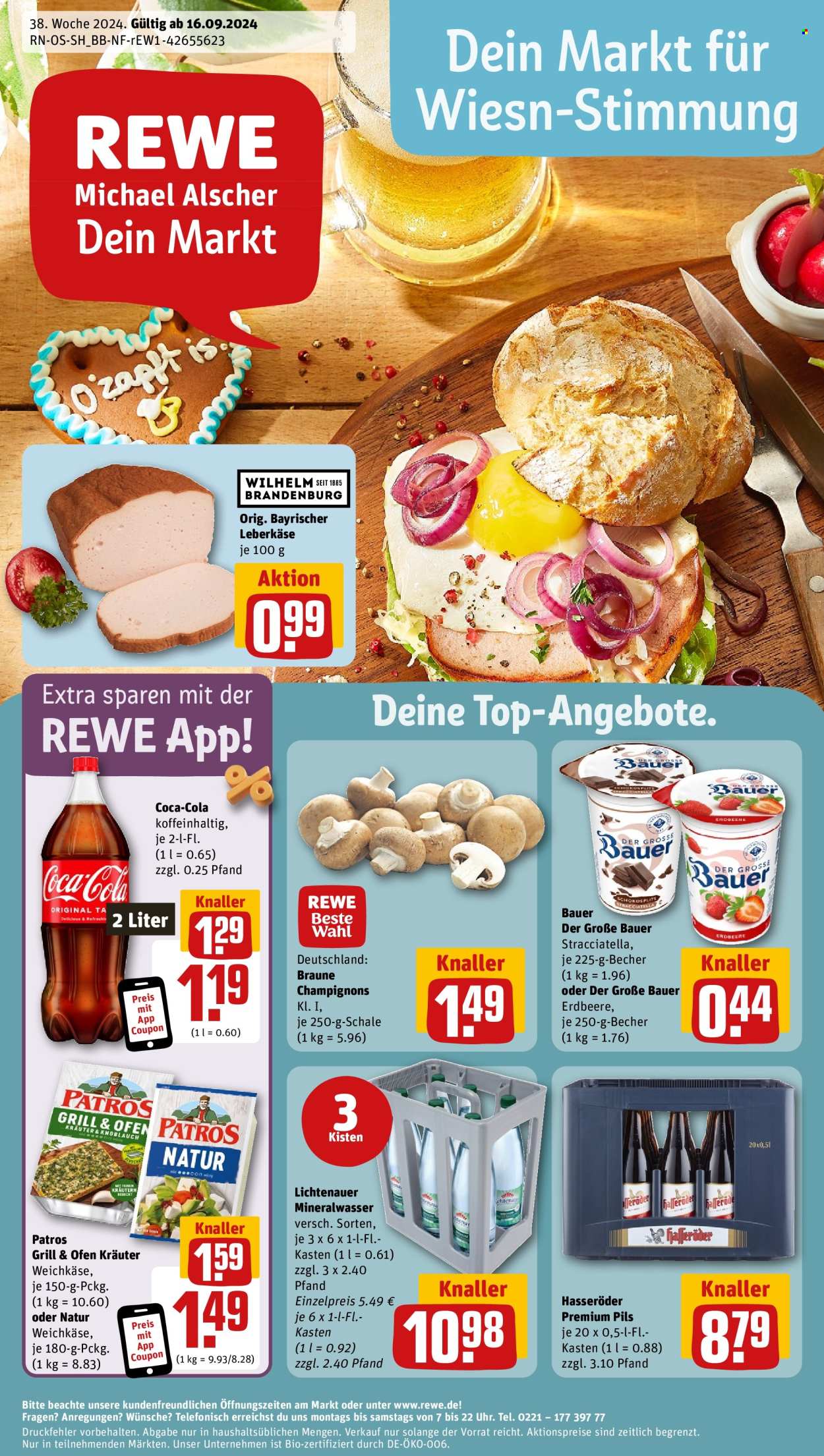 Prospekte REWE - 16.09.2024 - 21.09.2024. Seite 1