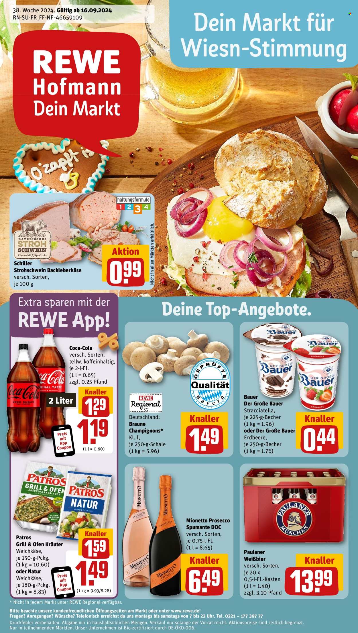 Prospekte REWE - 16.09.2024 - 21.09.2024. Seite 1