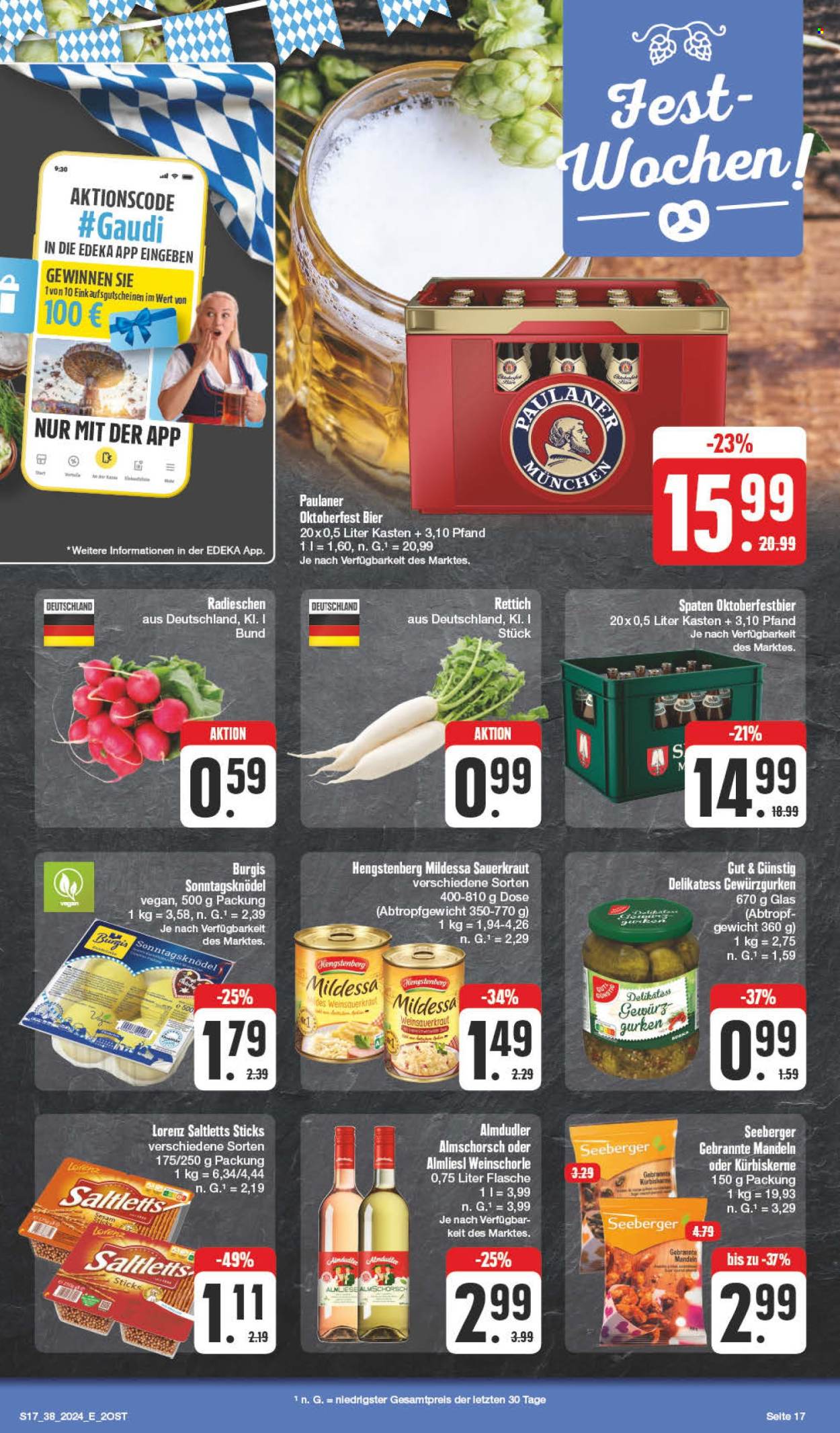 Prospekte Edeka - 16.09.2024 - 21.09.2024. Seite 17