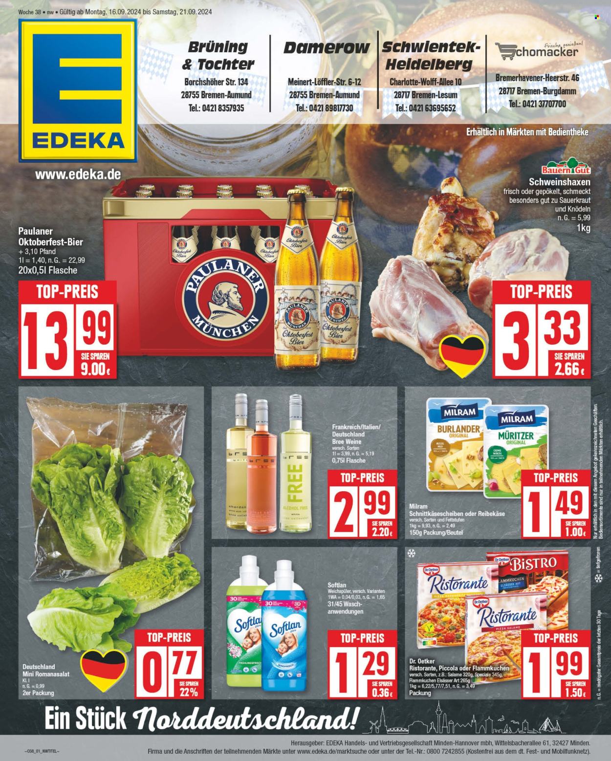 Prospekte Edeka - 16.09.2024 - 21.09.2024. Seite 1