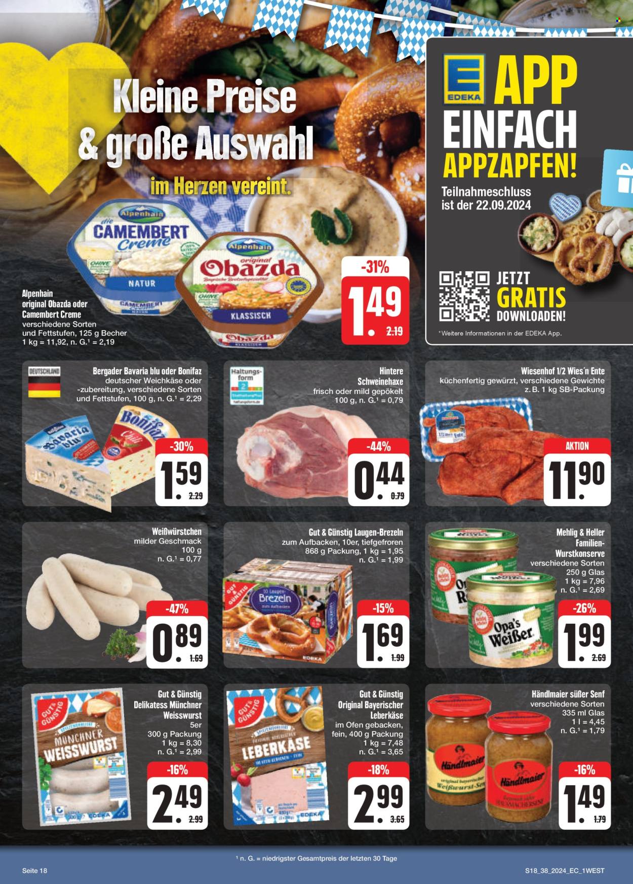 Prospekte Edeka - 16.09.2024 - 21.09.2024. Seite 18