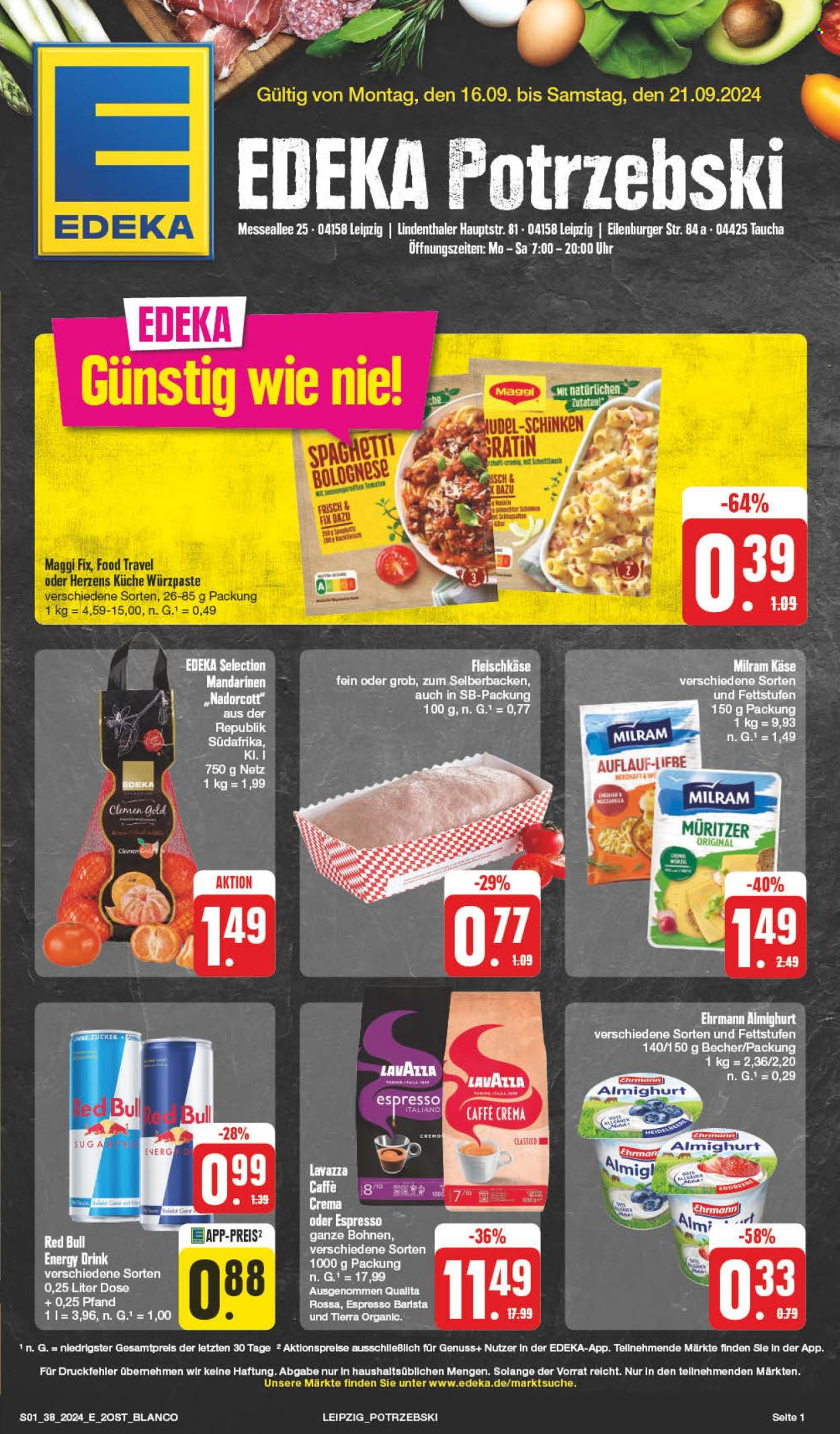 Prospekte Edeka - 16.09.2024 - 21.09.2024. Seite 1