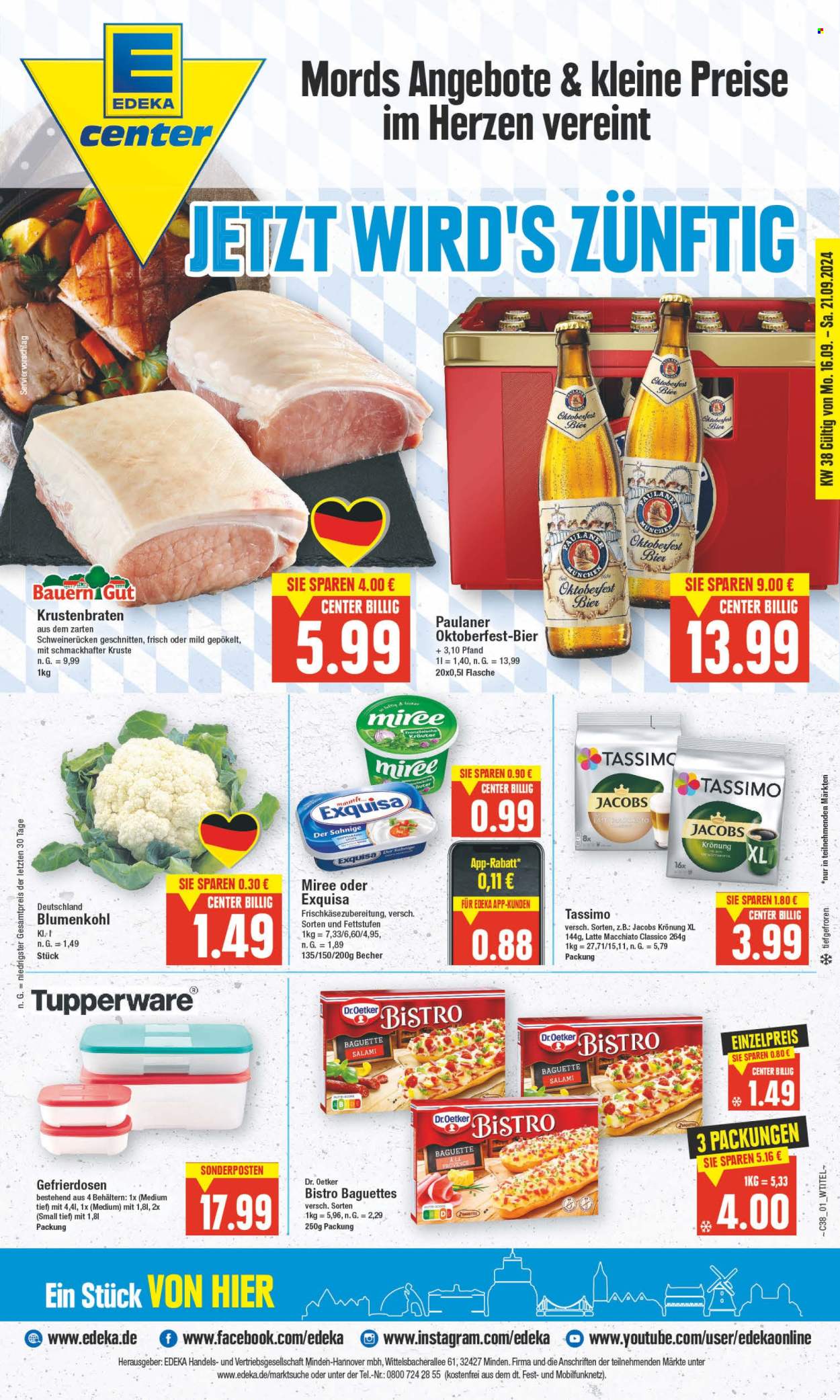 Prospekte Edeka - 16.09.2024 - 21.09.2024. Seite 1