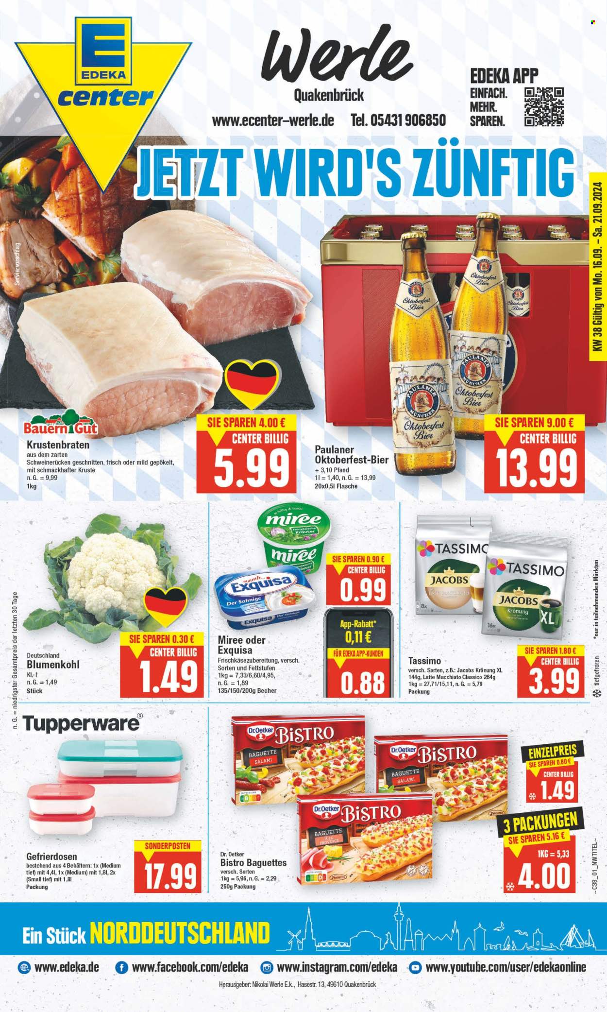 Prospekte Edeka - 16.09.2024 - 21.09.2024. Seite 1