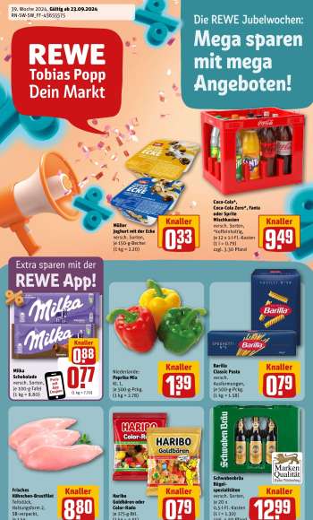 Prospekte REWE - 23.09.2024 - 28.09.2024.