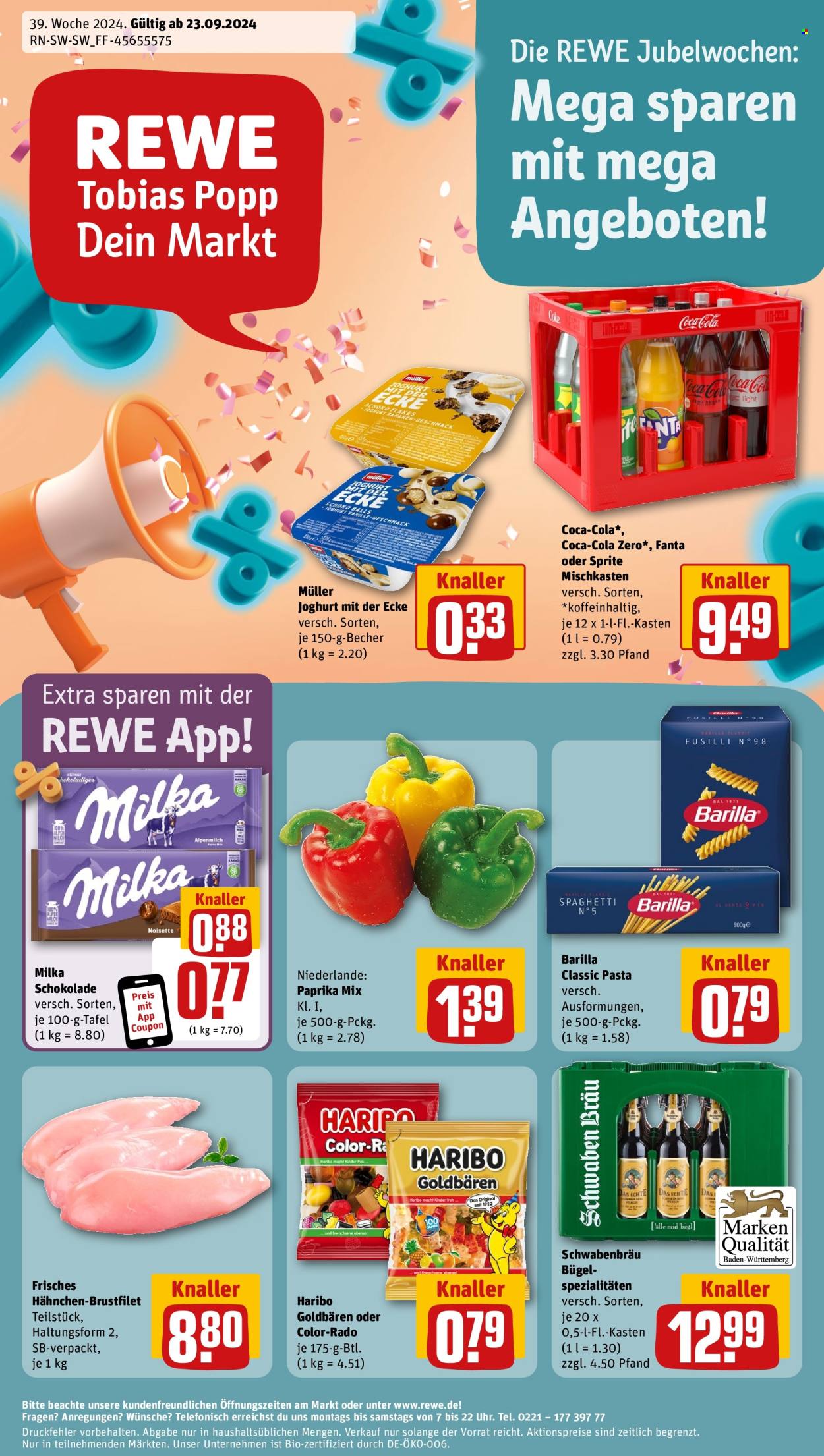 Prospekte REWE - 23.09.2024 - 28.09.2024. Seite 1