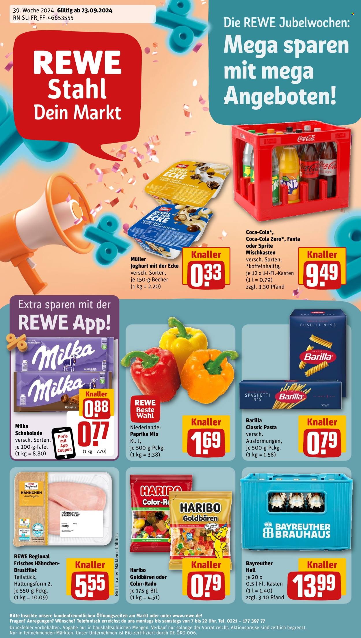 Prospekte REWE - 23.09.2024 - 28.09.2024. Seite 1