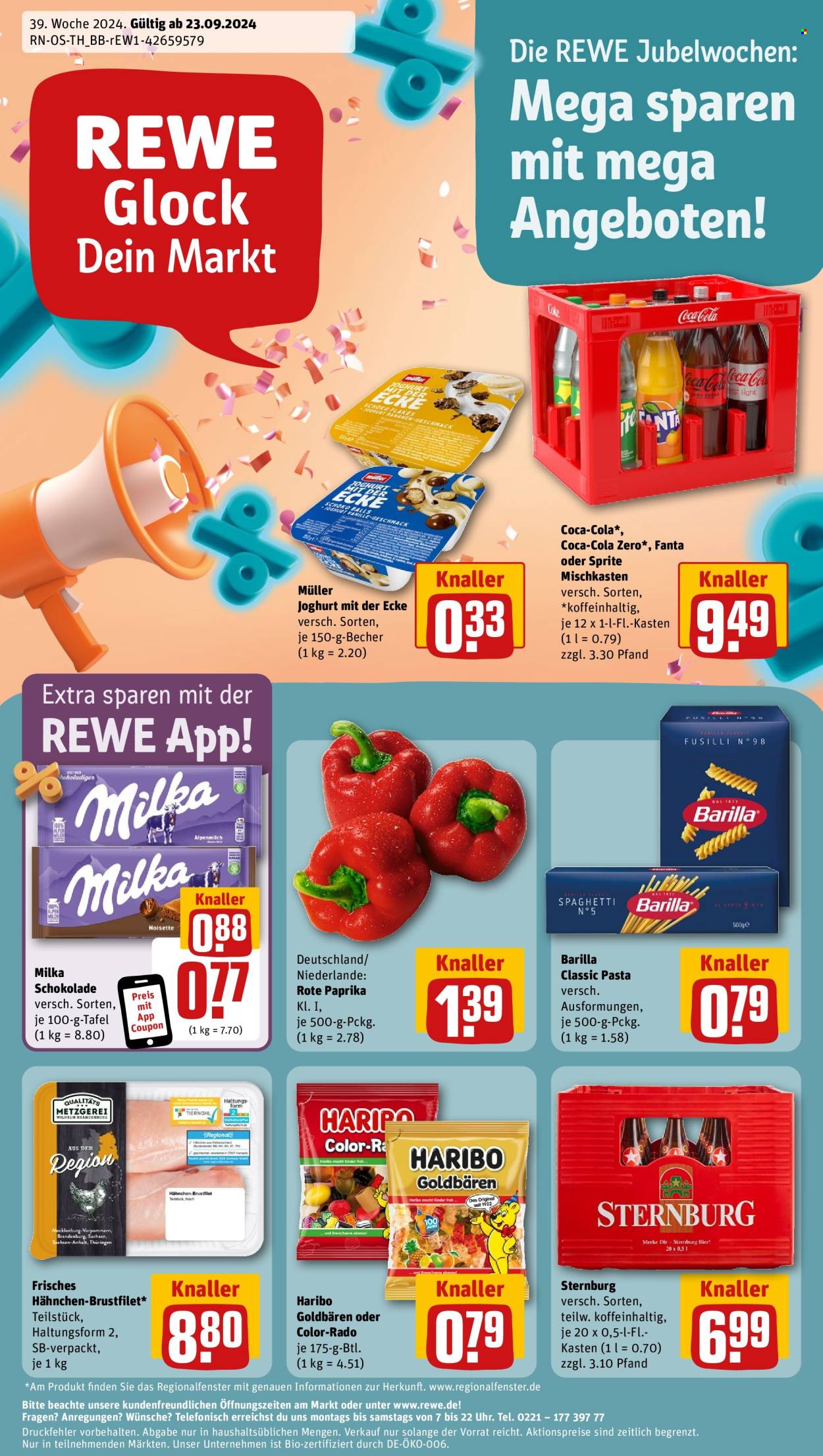 Prospekte REWE - 23.09.2024 - 28.09.2024. Seite 1