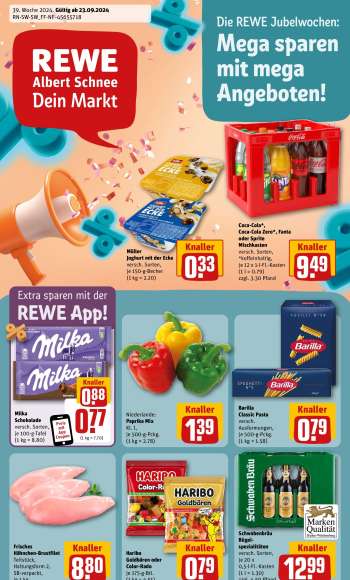 Prospekte REWE - 23.09.2024 - 28.09.2024.