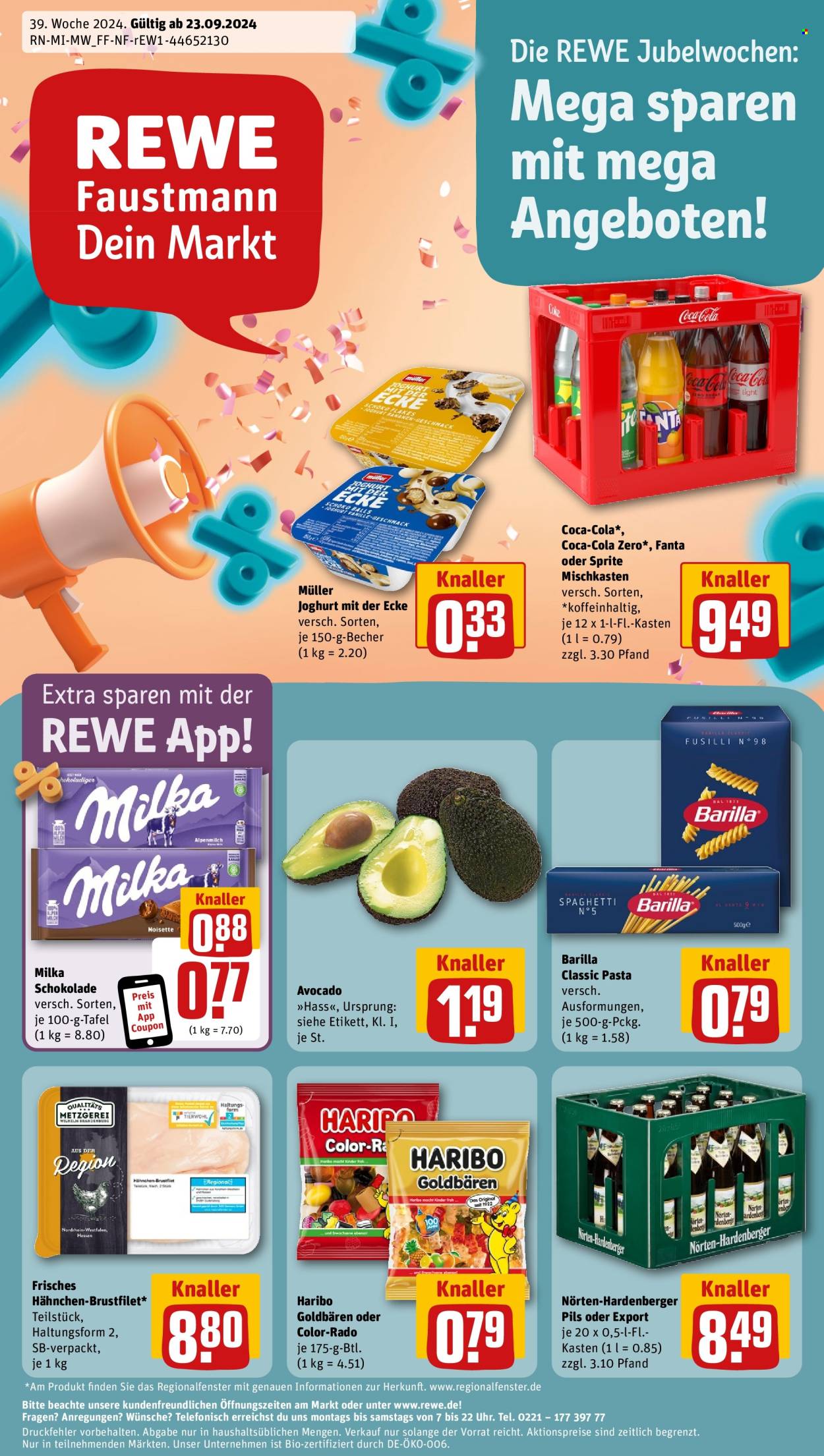 Prospekte REWE - 23.09.2024 - 28.09.2024. Seite 1