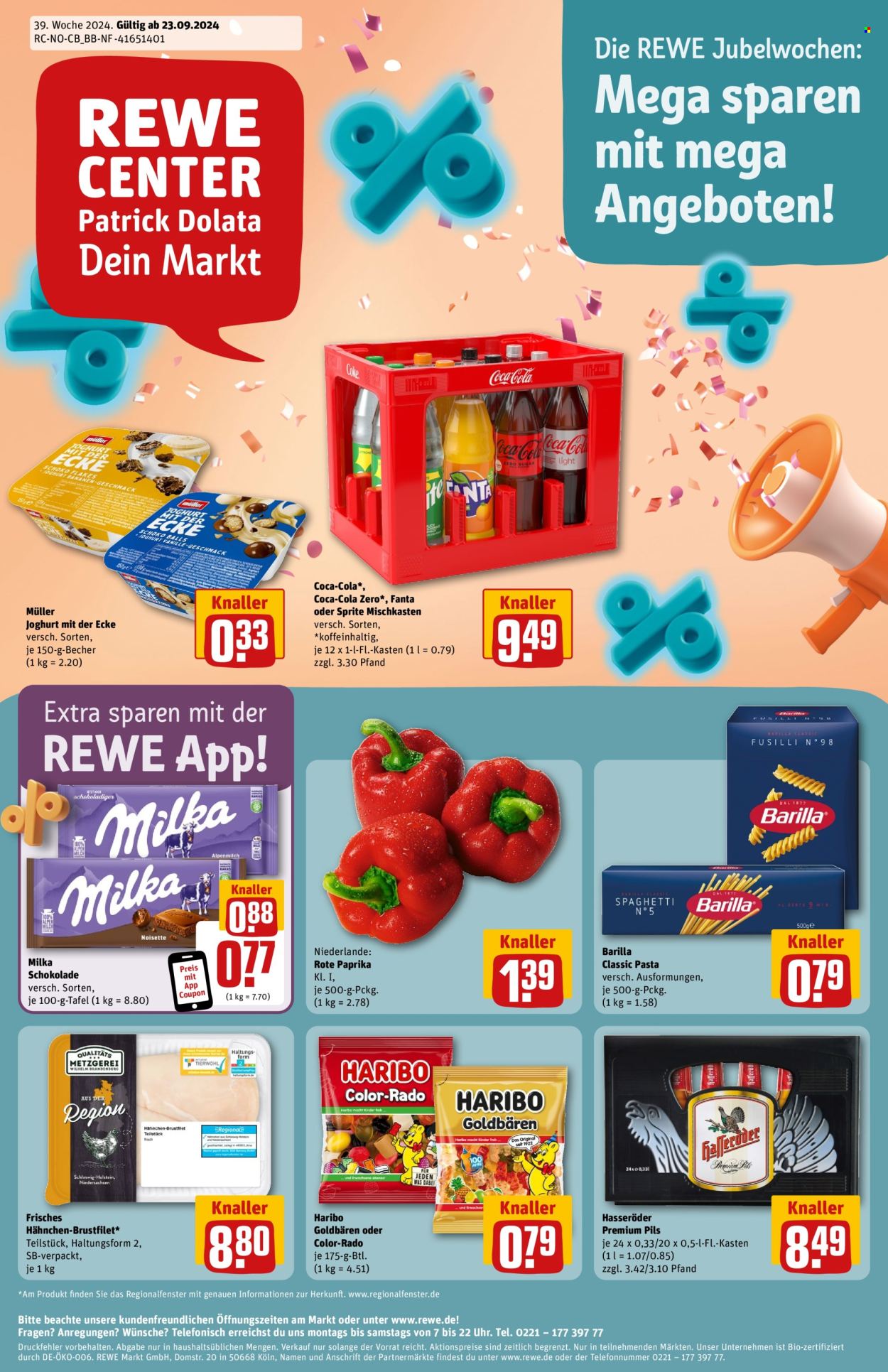 Prospekte REWE - 23.09.2024 - 28.09.2024. Seite 1