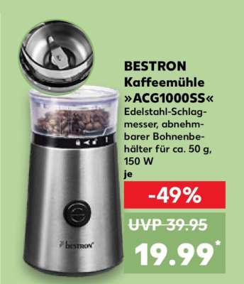 BESTRON Kaffeemühle »ACG1000SS«