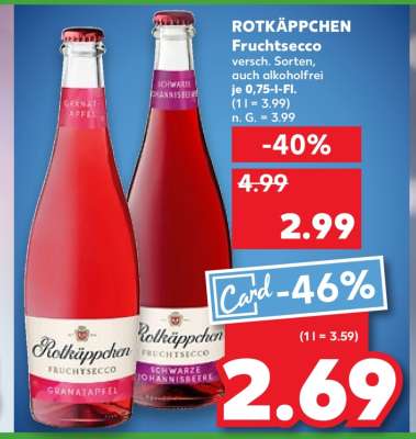 ROTKÄPPCHEN Fruchtsecco