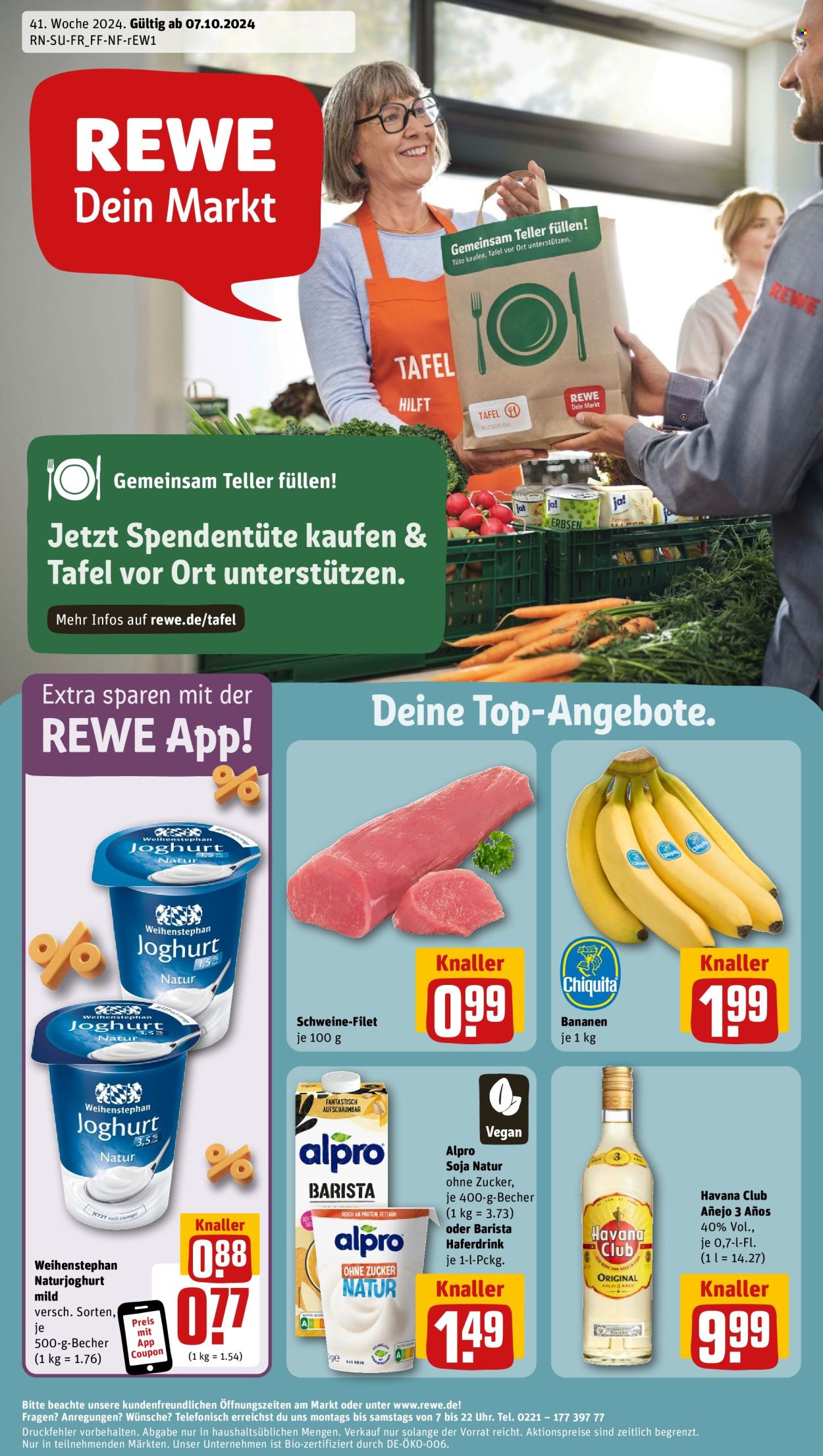 Prospekte REWE - 7.10.2024 - 12.10.2024. Seite 1