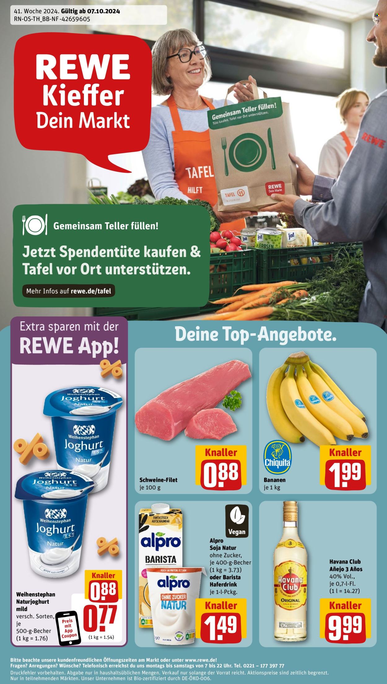 Prospekte REWE - 7.10.2024 - 12.10.2024. Seite 1