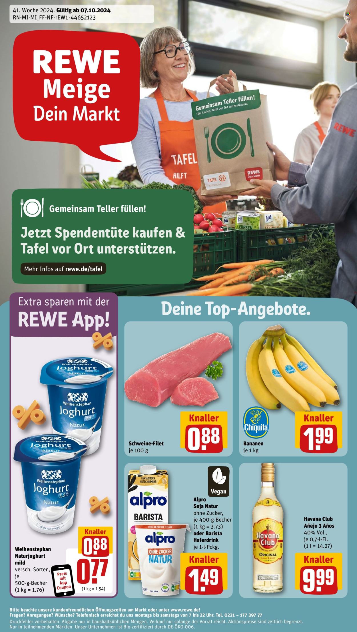 Prospekte REWE - 7.10.2024 - 12.10.2024. Seite 1