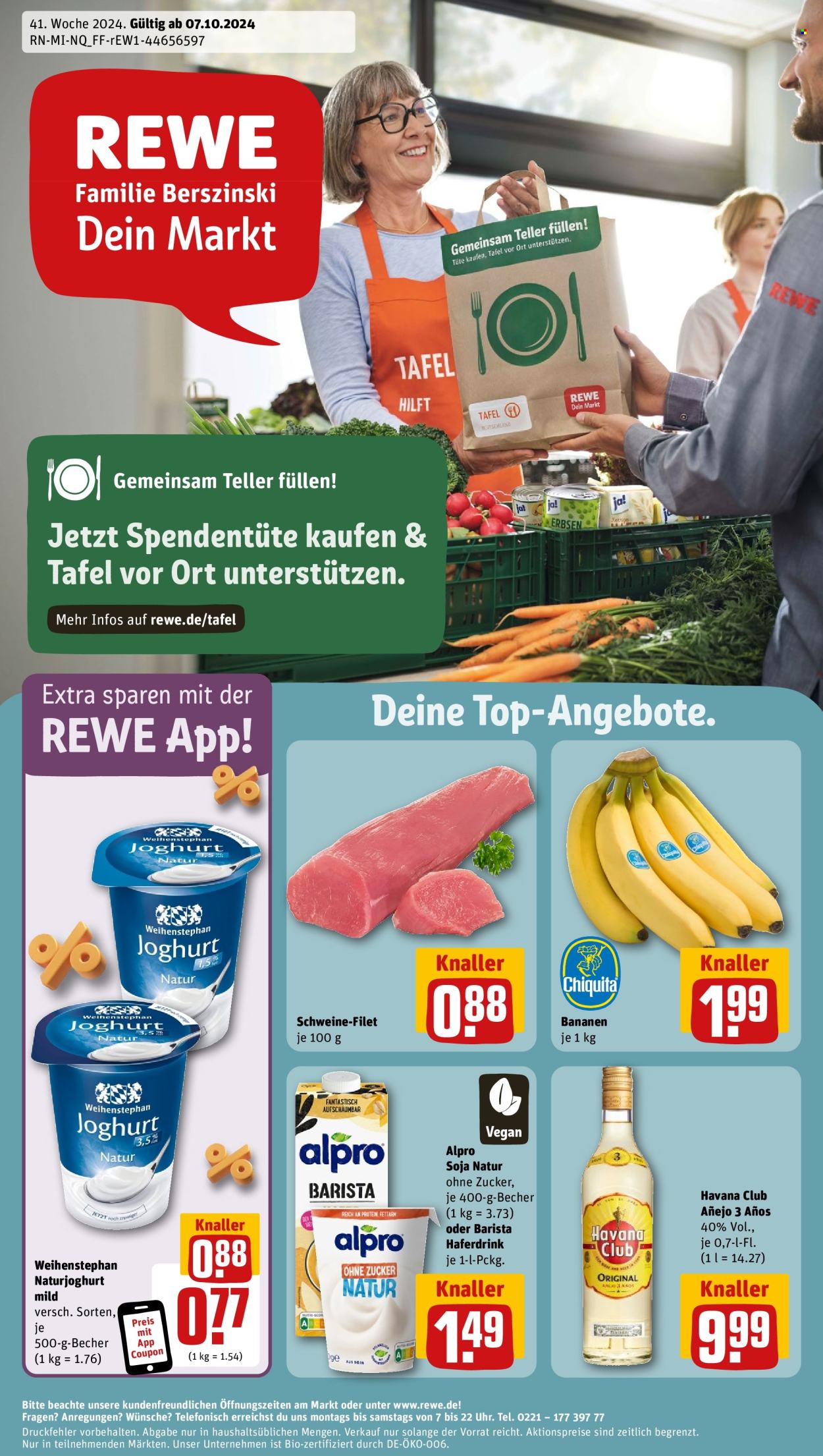 Prospekte REWE - 7.10.2024 - 12.10.2024. Seite 1