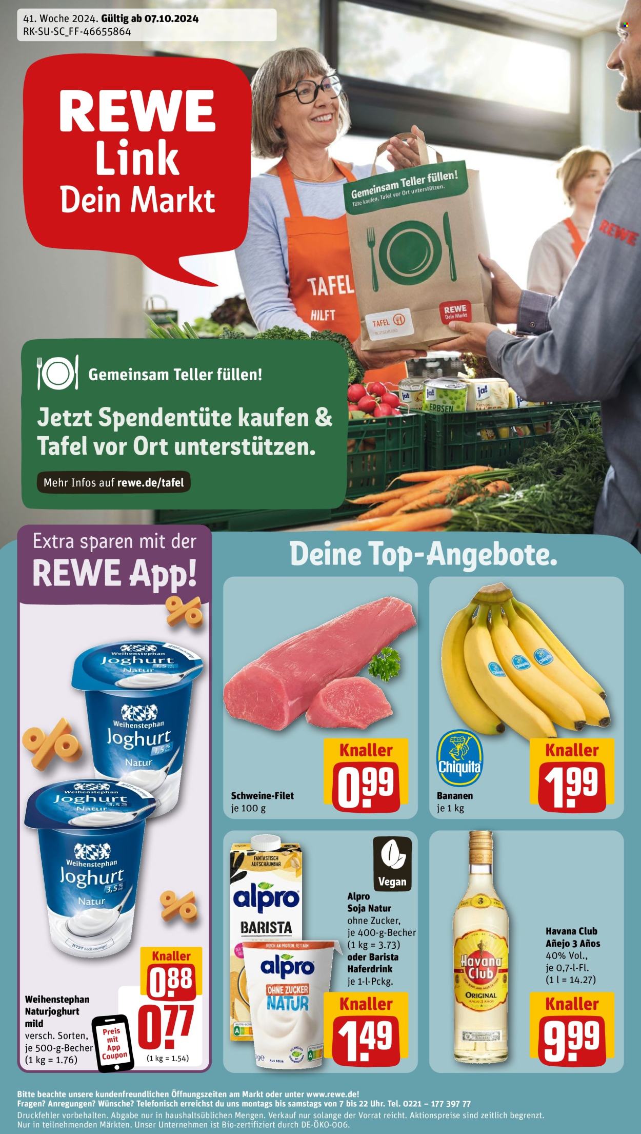 Prospekte REWE - 7.10.2024 - 12.10.2024. Seite 1