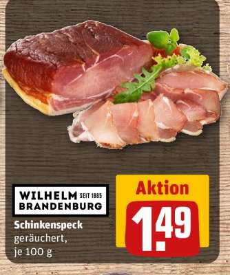 Schinkenspeck geräuchert