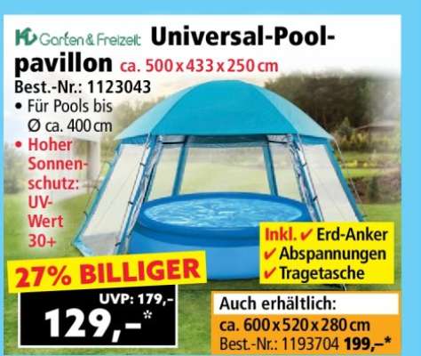 Universal-Pool-pavillon