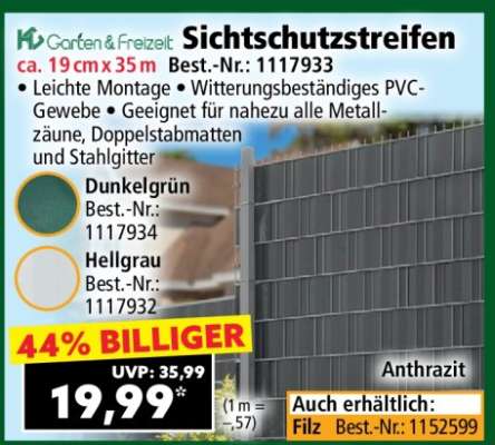 Sichtschutzstreifen