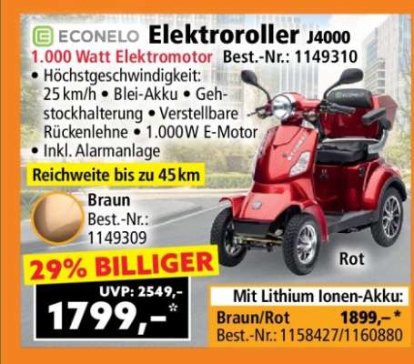 Econelo Elektroroller J4000