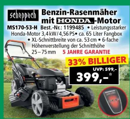 Benzin-Rasenmäher mit HONDA-Motor
