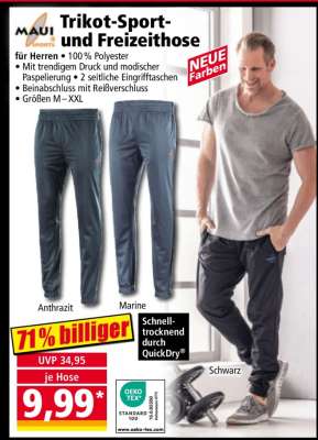 Trikot-Sport- und Freizeithose