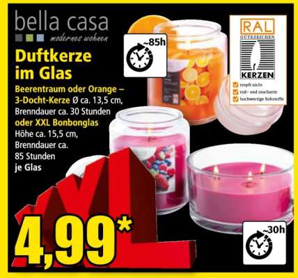 Duftkerze im Glas