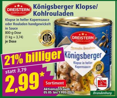 Königsberger Klopse/ Kohlrouladen