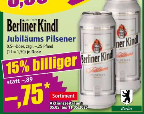 BERLINER KINDL Jubiläums
Pilsener