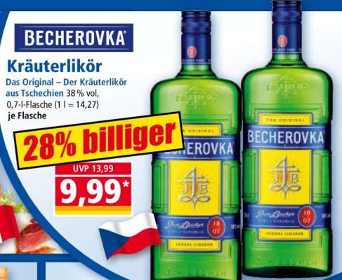 Becherovka Kräuterlikör