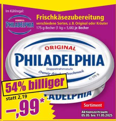 Frischkäsezubereitung