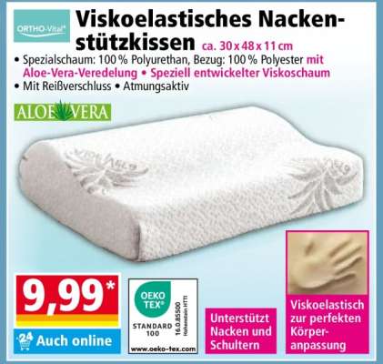 Viskoelastisches Nackenstützkissen