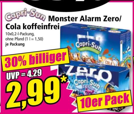 Monster Alarm Zero/Cola koffeinfrei