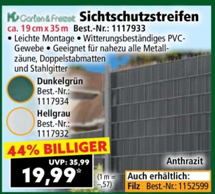 Sichtschutzstreifen