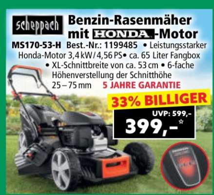 Benzin-Rasenmäher mit HONDA-Motor