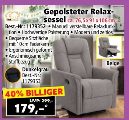 Gepolsterter Relaxsessel