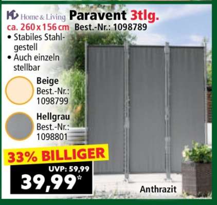 Paravent 3tlg.