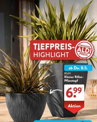 BELAVI Kleiner Rillen-Pflanztopf
