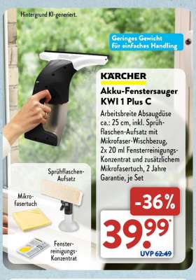 KÄRCHER Akku-Fenstersauger KW1 Plus C