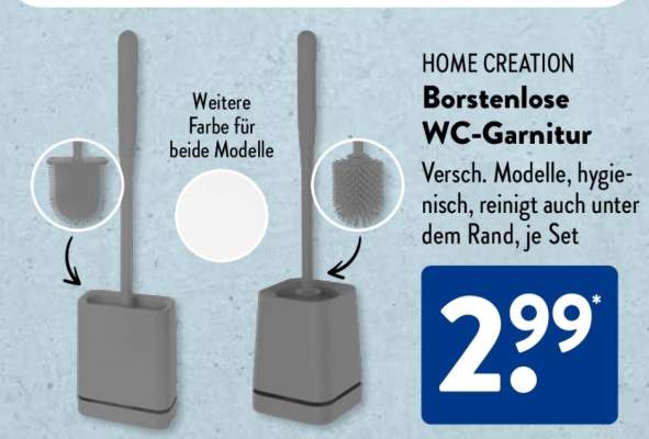 HOME CREATION Borstenlose WC-Garnitur